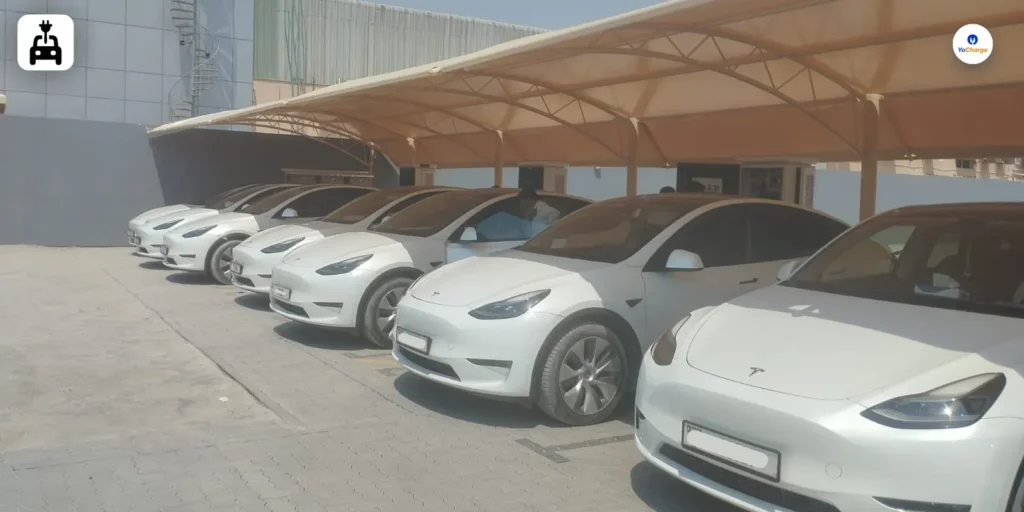 Dubai Fleet Charging | Ecosine Tesla Charging